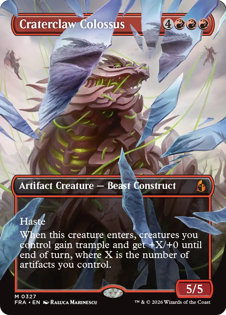 Craterclaw Colossus (Borderless) (0327) [Reality Fracture] | Card Citadel
