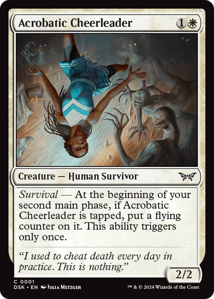 Acrobatic Cheerleader [Duskmourn: House of Horror] | Card Citadel