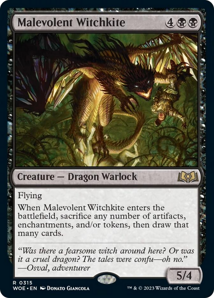 Malevolent Witchkite [Wilds of Eldraine] | Card Citadel