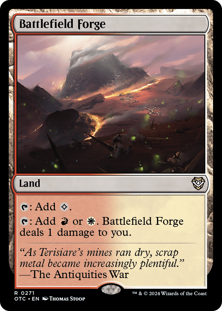 Battlefield Forge [Outlaws of Thunder Junction Commander] | Card Citadel