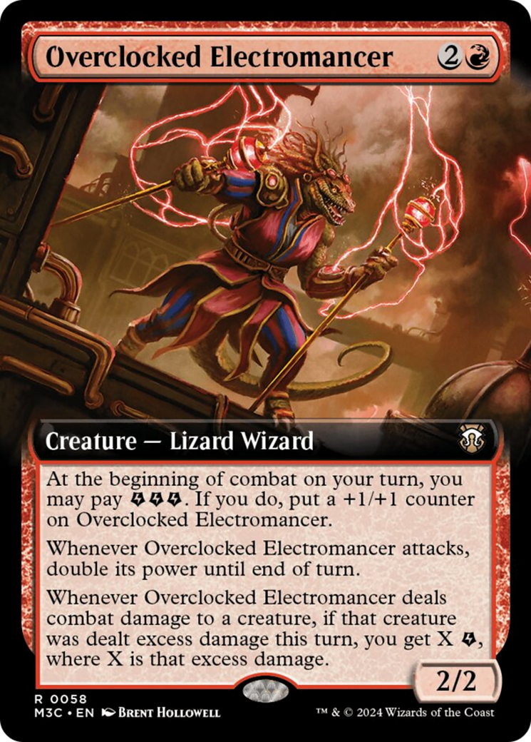 Overclocked Electromancer (Extended Art) [Modern Horizons 3 Commander] | Card Citadel