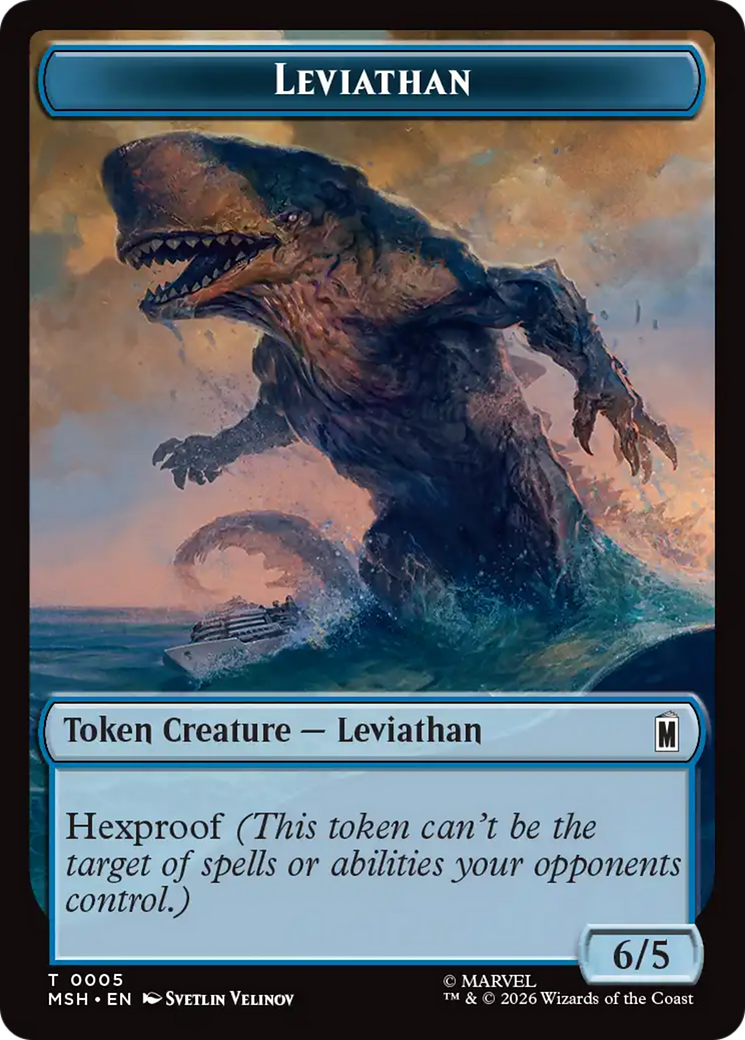 Leviathan // Food Double-Sided Token [Marvel Super Heroes Tokens] | Card Citadel