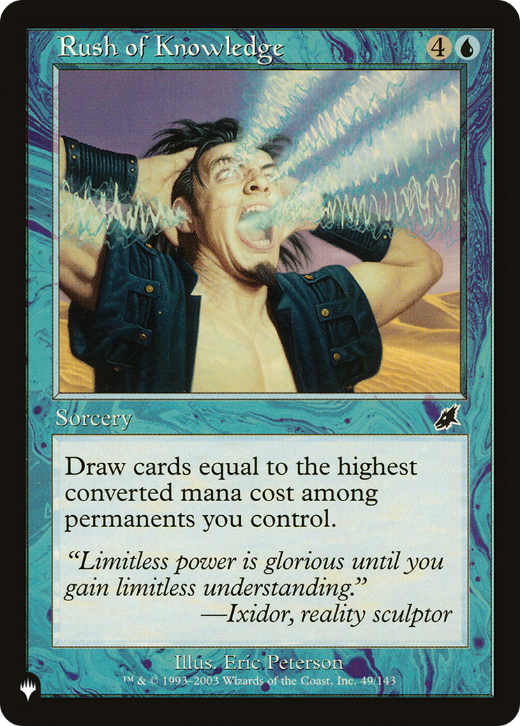 Rush of Knowledge [The List Reprints] | Card Citadel