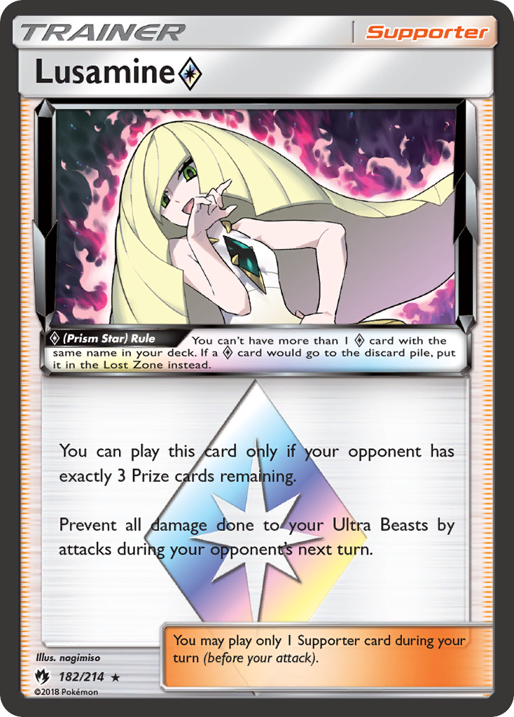 Lusamine (182/214) (Prism Star) [Sun & Moon: Lost Thunder] | Card Citadel
