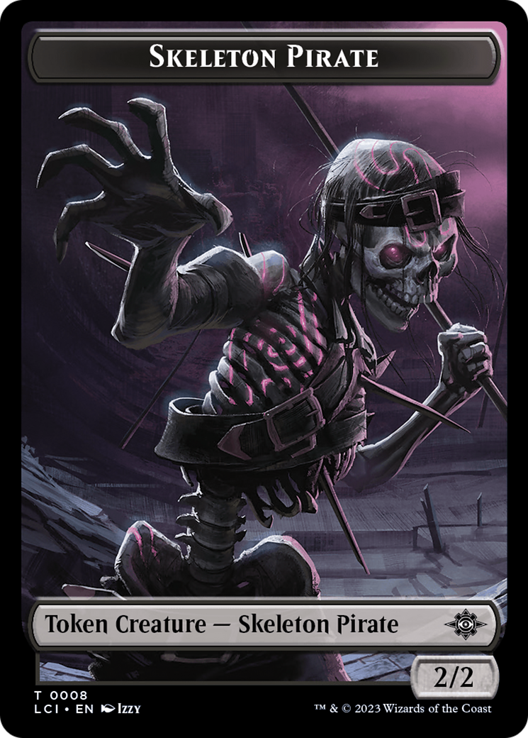 Skeleton Pirate Token [The Lost Caverns of Ixalan Tokens] | Card Citadel