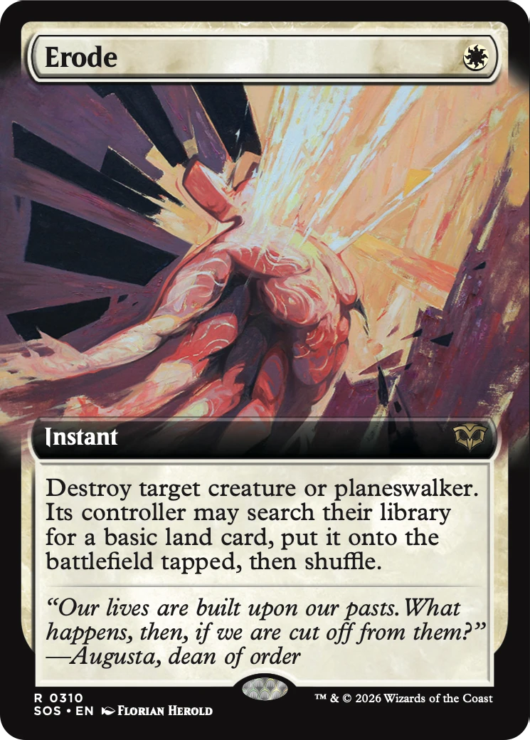Erode (Extended Art) [Secrets of Strixhaven] | Card Citadel