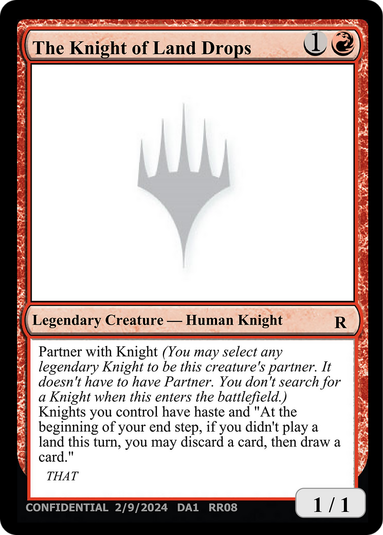 The Knight of Land Drops [Unknown Event] | Card Citadel