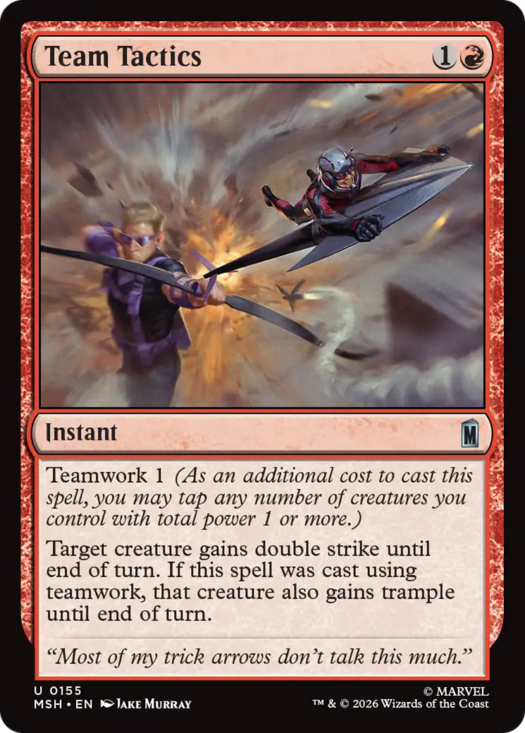 Team Tactics [Marvel Super Heroes] | Card Citadel