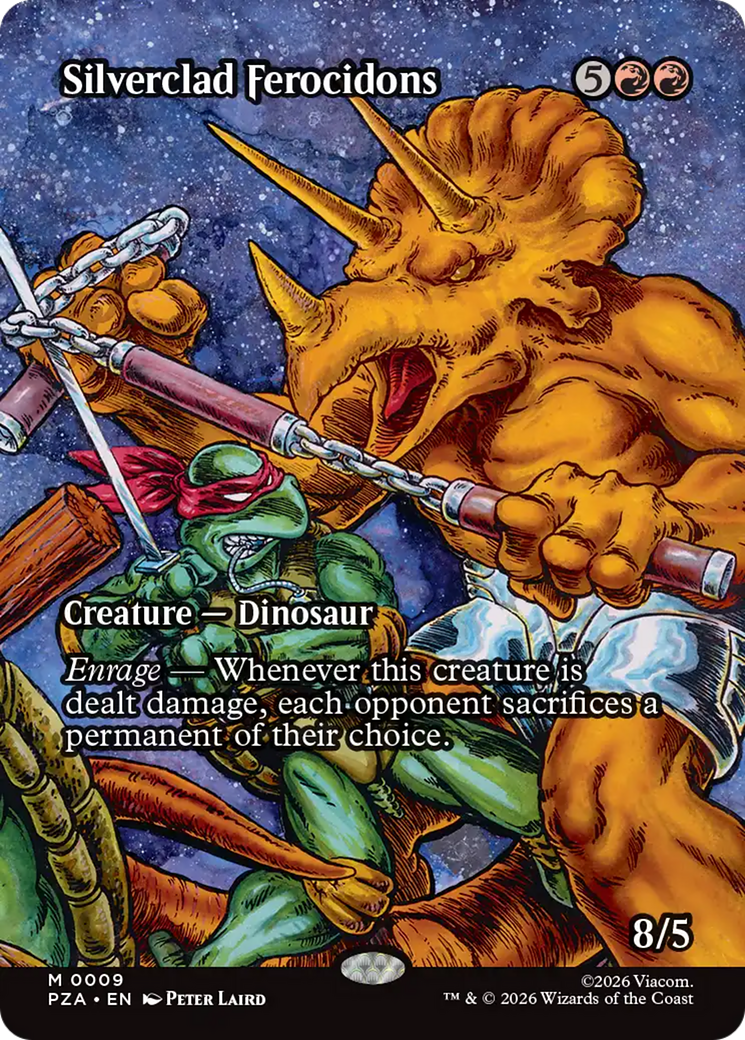 Silverclad Ferocidons (Borderless) [Teenage Mutant Ninja Turtles Eternal-Legal] | Card Citadel
