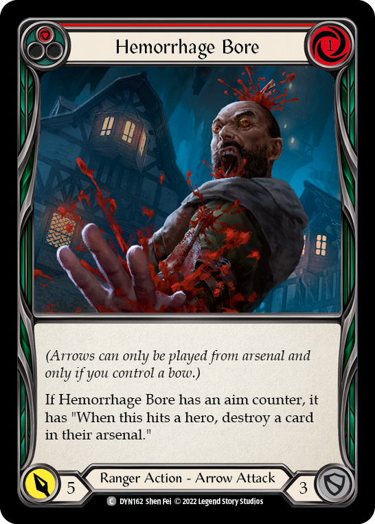Hemorrhage Bore (Red) [DYN162] (Dynasty) | Card Citadel