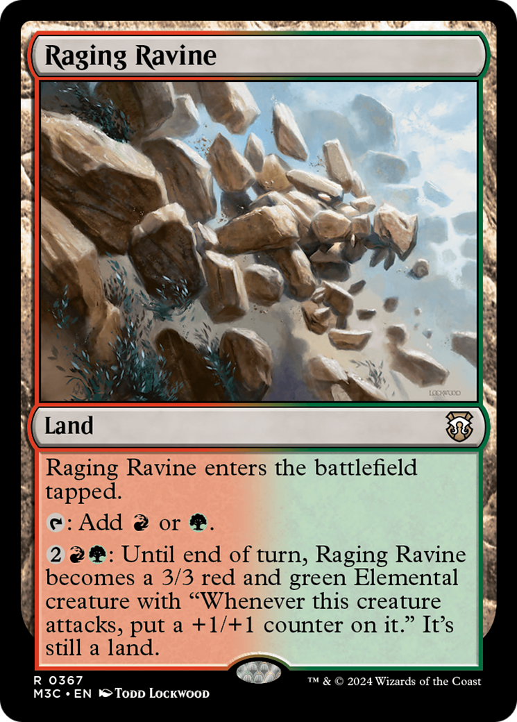 Raging Ravine (Ripple Foil) [Modern Horizons 3 Commander] | Card Citadel