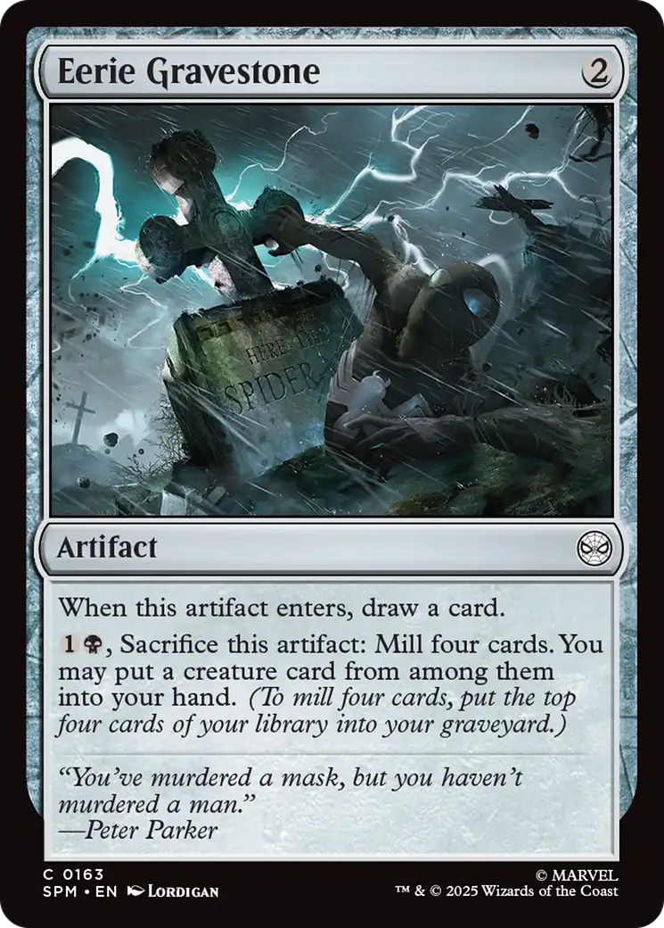Eerie Gravestone [Marvel's Spider-Man] | Card Citadel