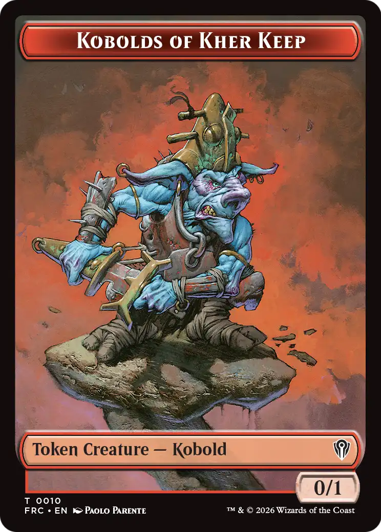 Kobolds of Kher Keep // Map Double-Sided Token [Reality Fracture Commander Tokens] | Card Citadel