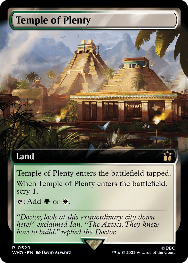 Temple of Plenty (Extended Art) [Doctor Who] | Card Citadel