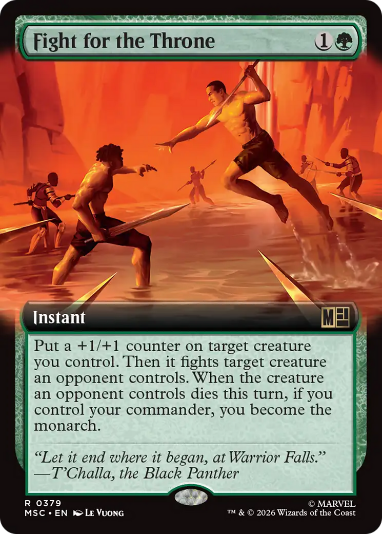 Fight for the Throne (Extended Art) [Marvel Super Heroes Commander] | Card Citadel