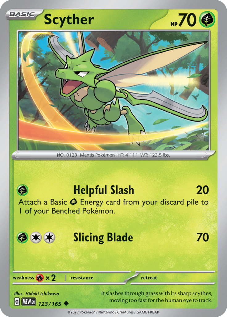 Scyther (123/165) [Scarlet & Violet: 151] | Card Citadel