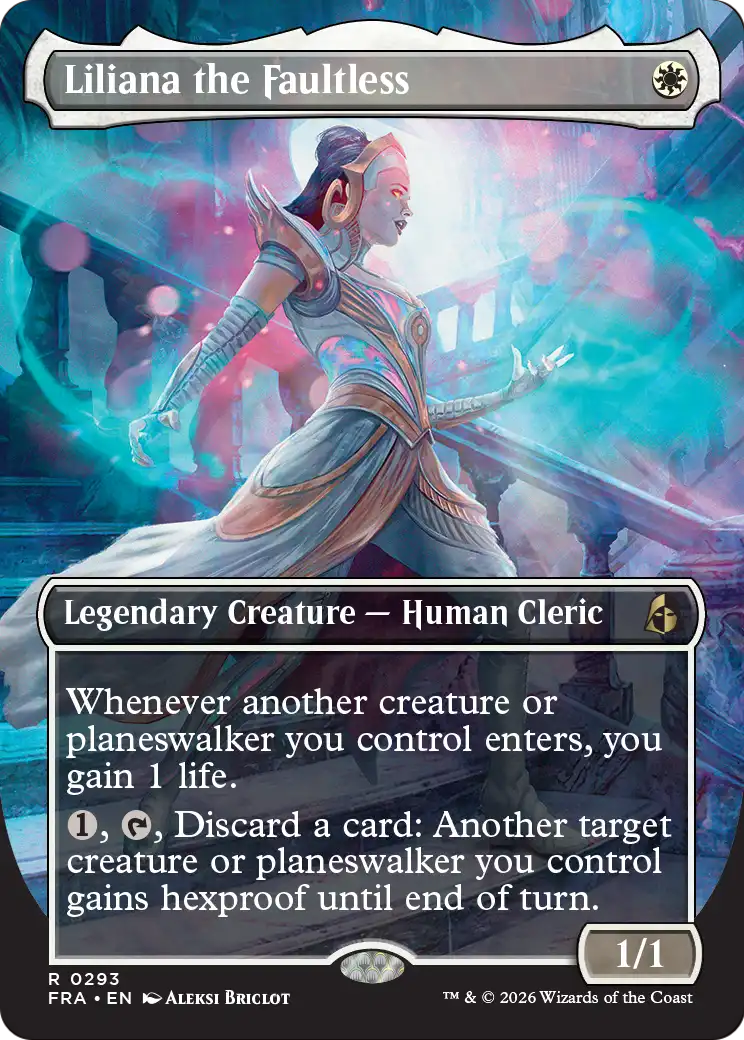 Liliana the Faultless (Borderless) [Reality Fracture] | Card Citadel