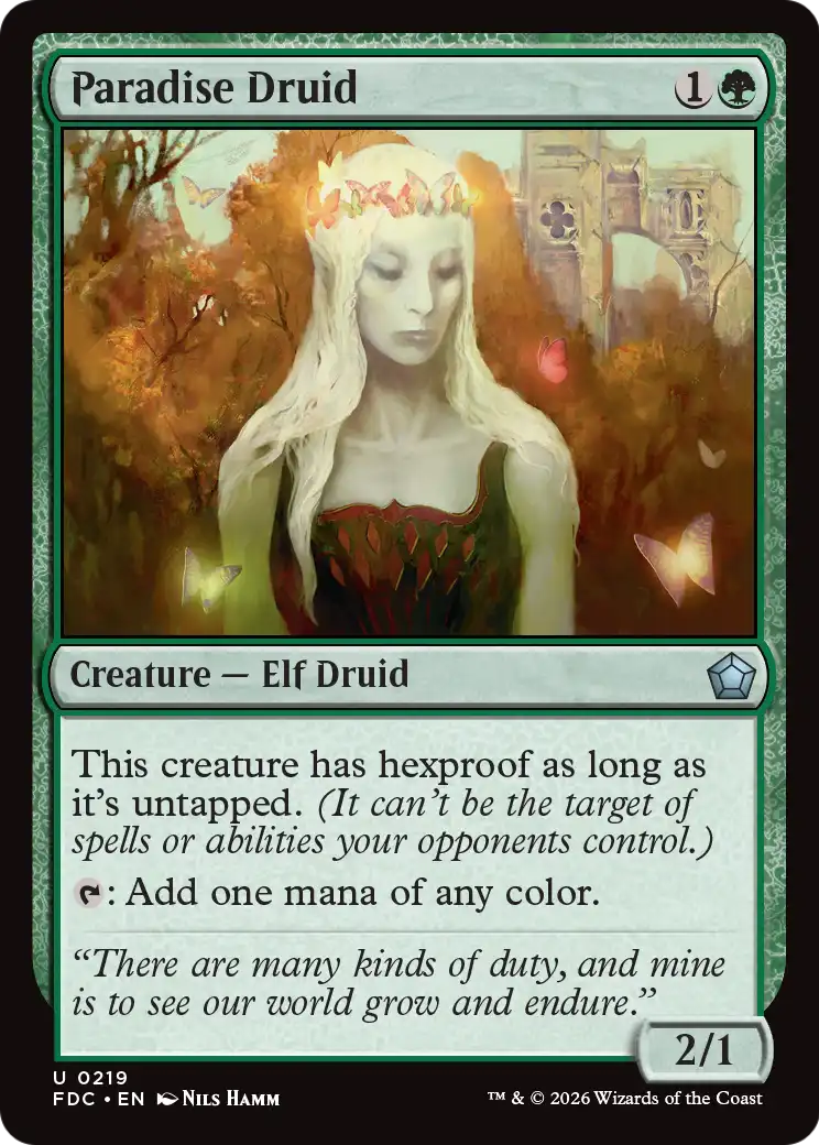 Paradise Druid [Foundations Commander] | Card Citadel