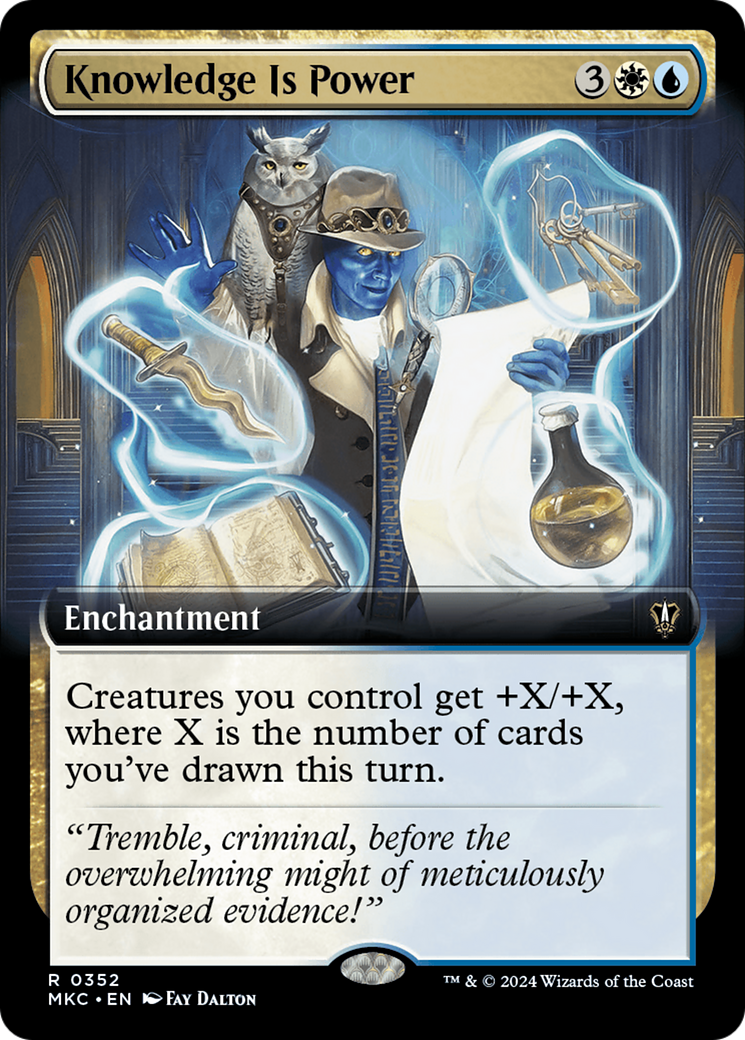 Knowledge is Power (Extended Art) [Murders at Karlov Manor Commander] | Card Citadel