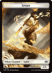 Spirit (0006) // Spirit (0007) Double-Sided Token [Tarkir: Dragonstorm Tokens] | Card Citadel