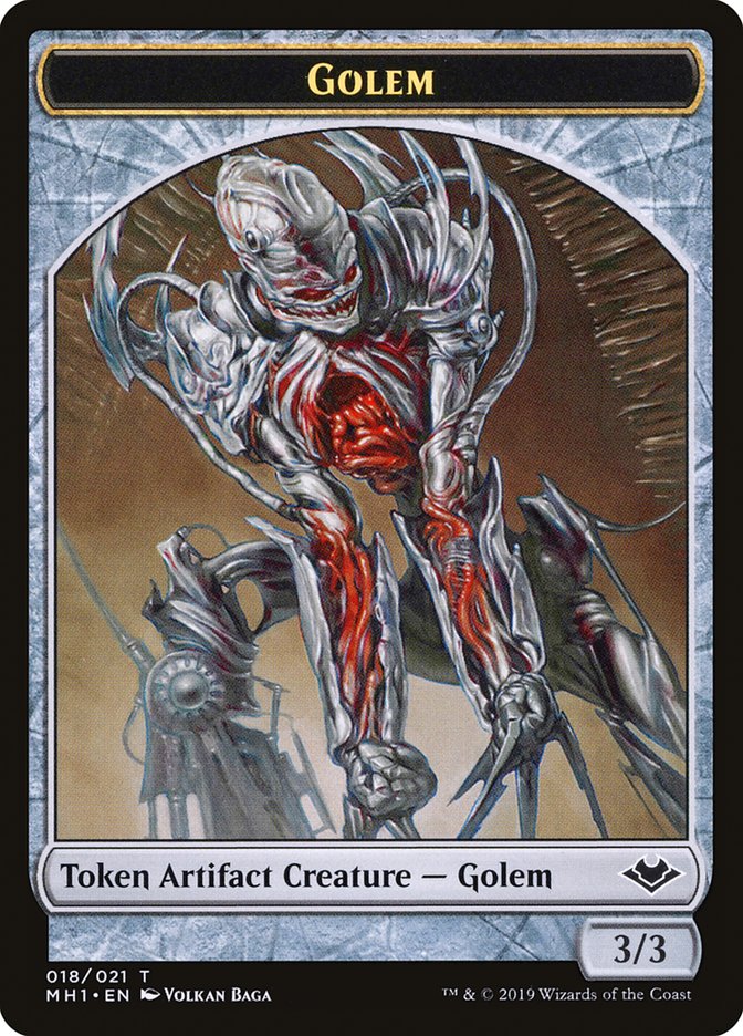 Goblin (010) // Golem (018) Double-Sided Token [Modern Horizons Tokens] | Card Citadel