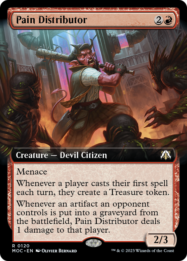 Pain Distributor (Extended Art) [March of the Machine Commander] | Card Citadel