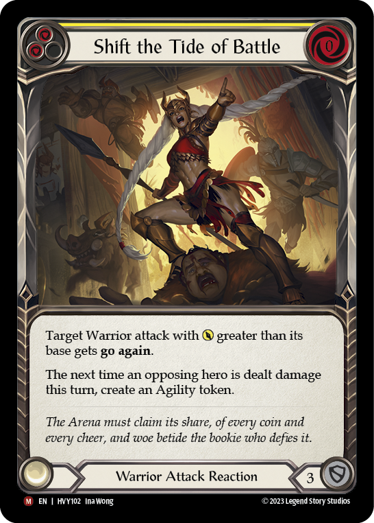 Shift the Tide of Battle [HVY102] (Heavy Hitters)  Rainbow Foil | Card Citadel