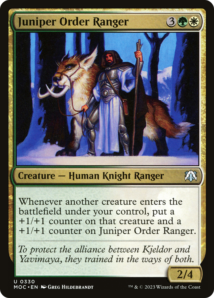 Juniper Order Ranger [March of the Machine Commander] | Card Citadel