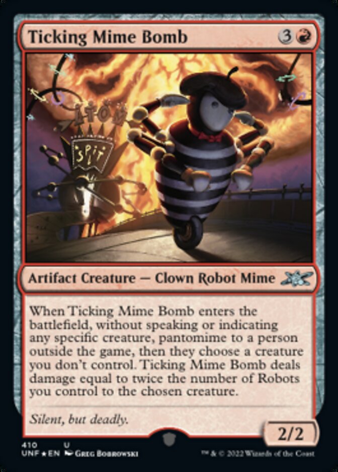 Ticking Mime Bomb (Galaxy Foil) [Unfinity] | Card Citadel