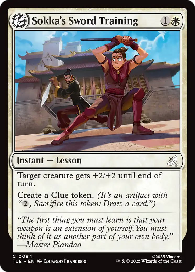 Sokka's Sword Training [Avatar: The Last Airbender: Eternal-Legal] | Card Citadel