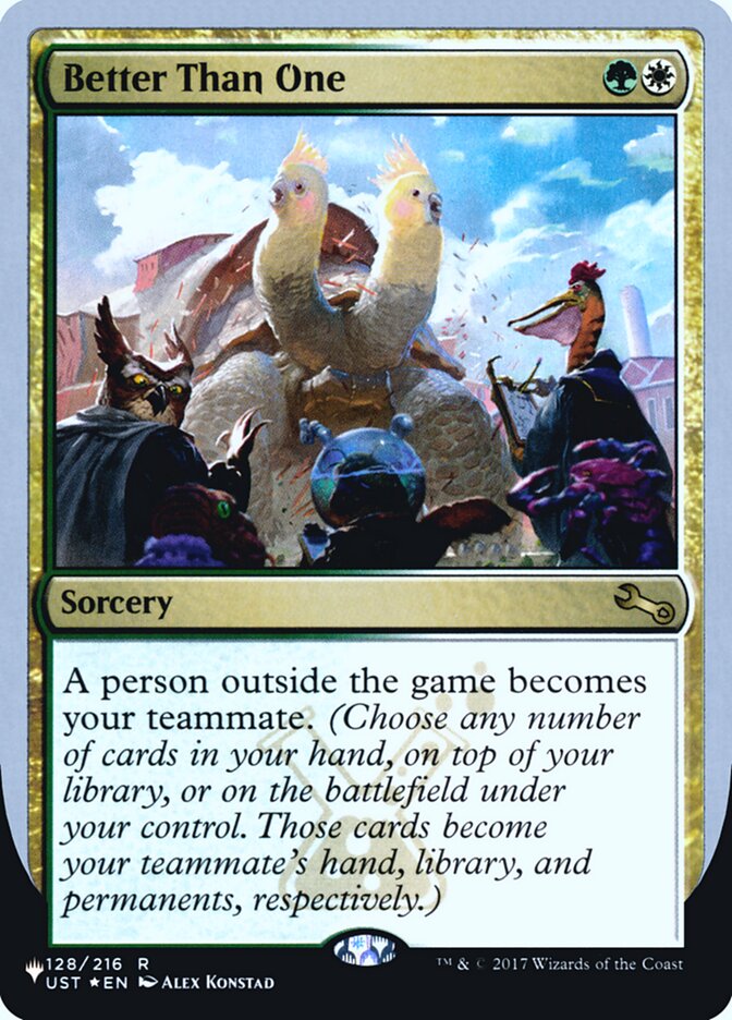 Better Than One (Unfinity Foil Edition) [The List] | Card Citadel