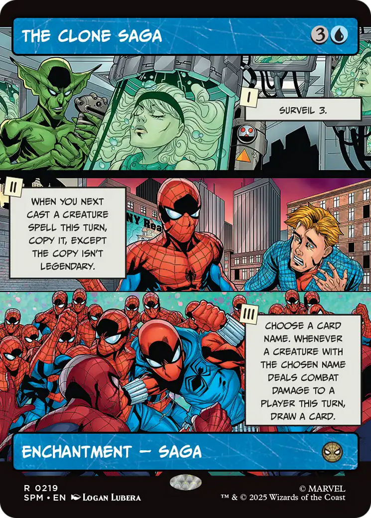 The Clone Saga (Borderless) [Marvel's Spider-Man] | Card Citadel