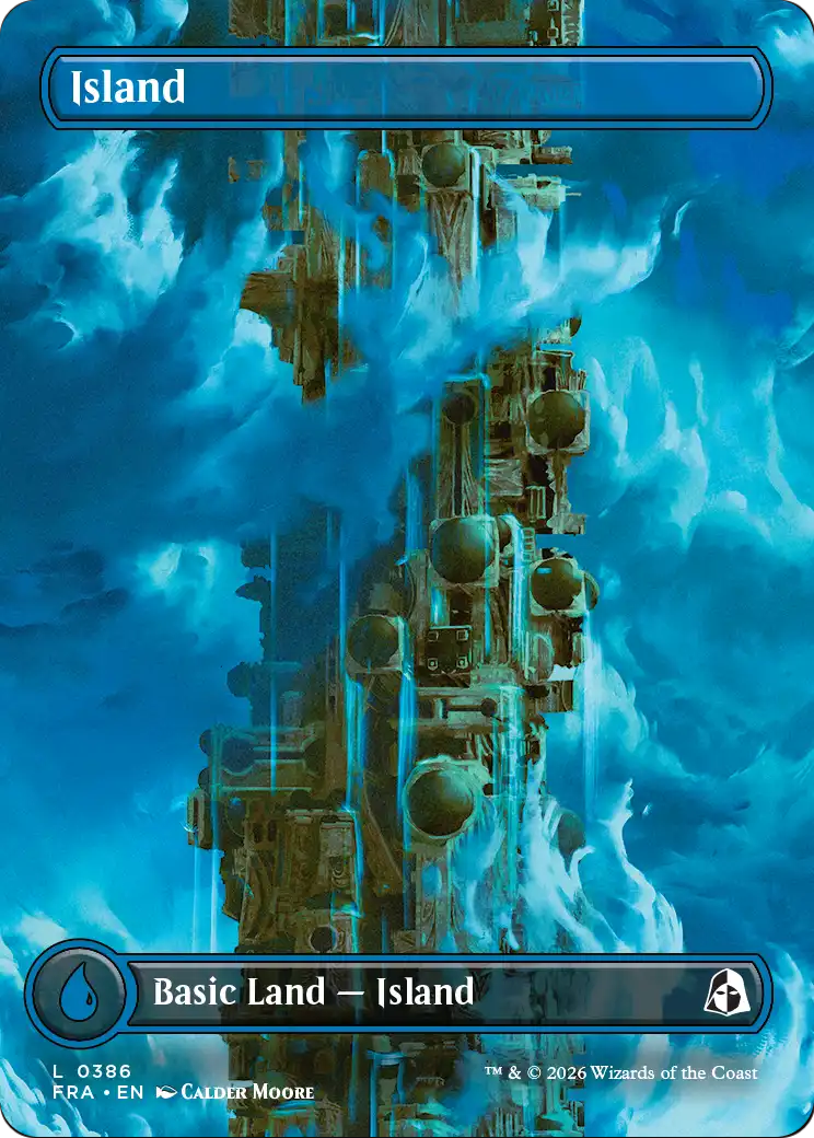 Island (Borderless) (0386) [Reality Fracture] | Card Citadel