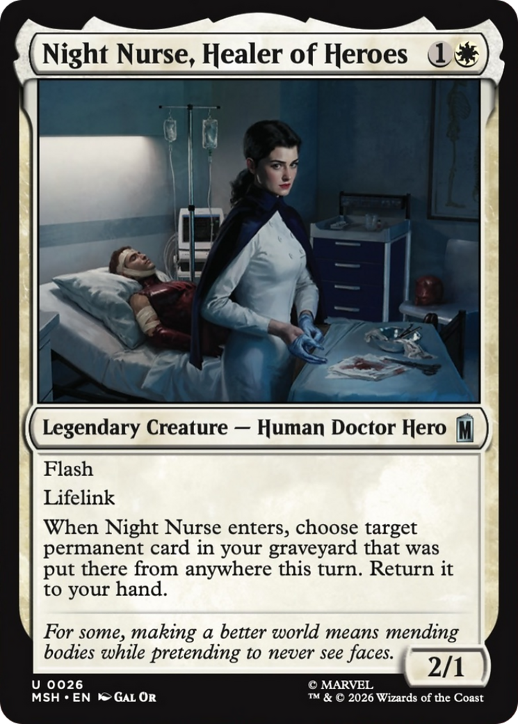 Night Nurse, Healer of Heroes [Marvel Super Heroes] | Card Citadel