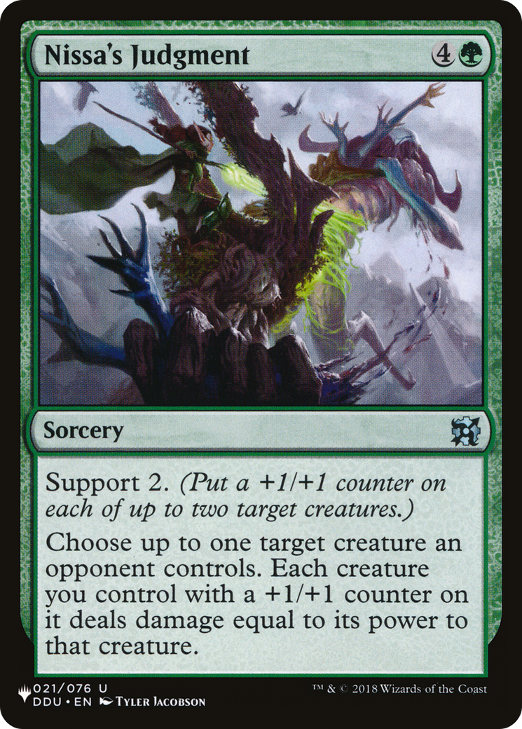 Nissa's Judgment [The List Reprints] | Card Citadel