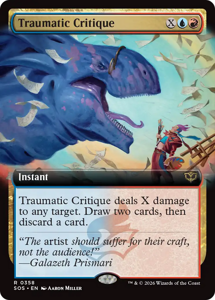 Traumatic Critique (Extended Art) [Secrets of Strixhaven] | Card Citadel