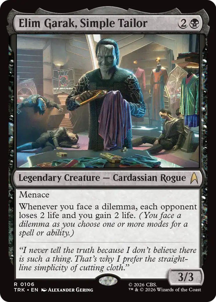 Elim Garak, Simple Tailor [Star Trek] | Card Citadel