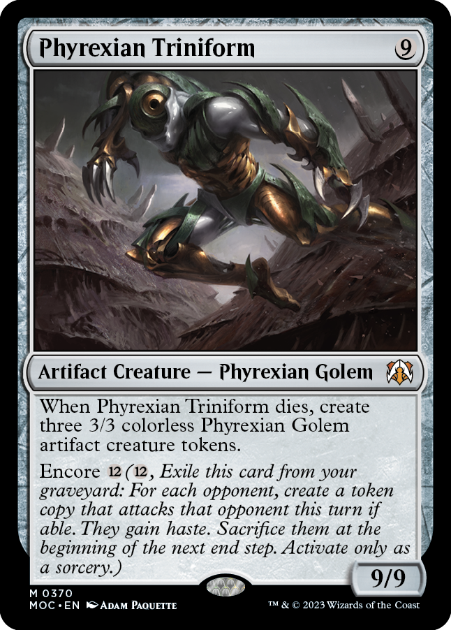 Phyrexian Triniform [March of the Machine Commander] | Card Citadel