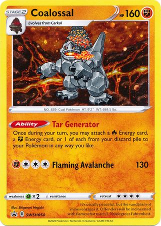 Coalossal (SWSH054) [Sword & Shield: Black Star Promos] | Card Citadel