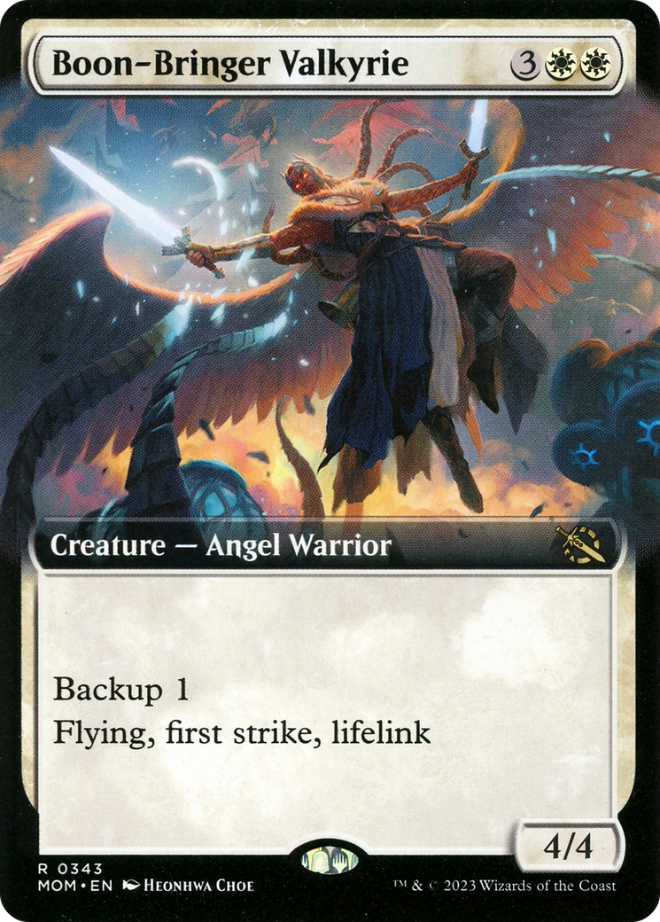 Boon-Bringer Valkyrie (Extended Art) [March of the Machine] | Card Citadel