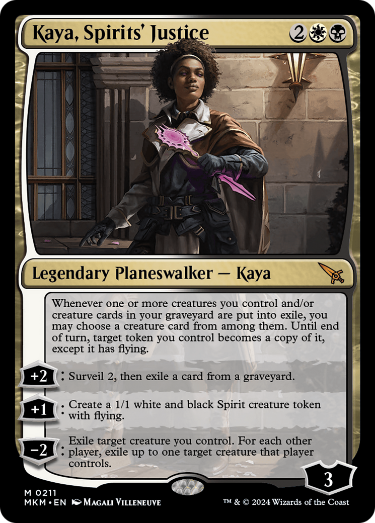 Kaya, Spirits' Justice [Murders at Karlov Manor] | Card Citadel