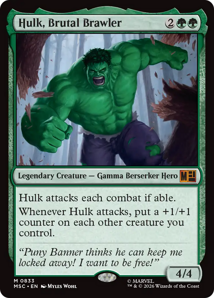 Hulk, Brutal Brawler [Marvel Super Heroes Commander] | Card Citadel