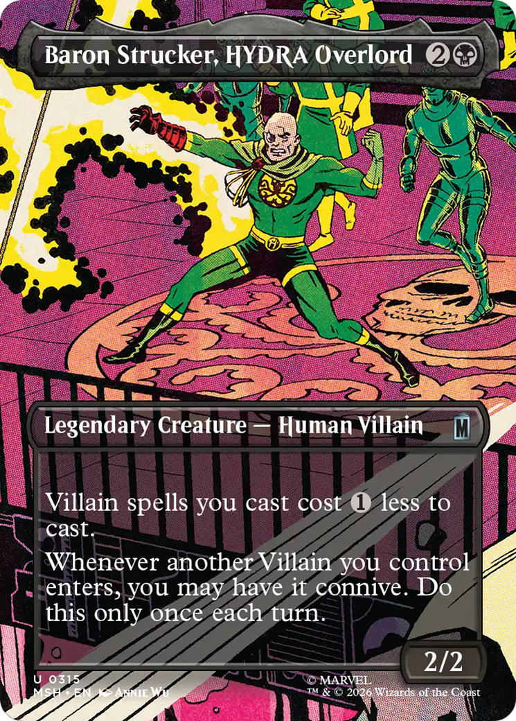 Baron Strucker, HYDRA Overlord (Borderless) (0315) [Marvel Super Heroes] | Card Citadel