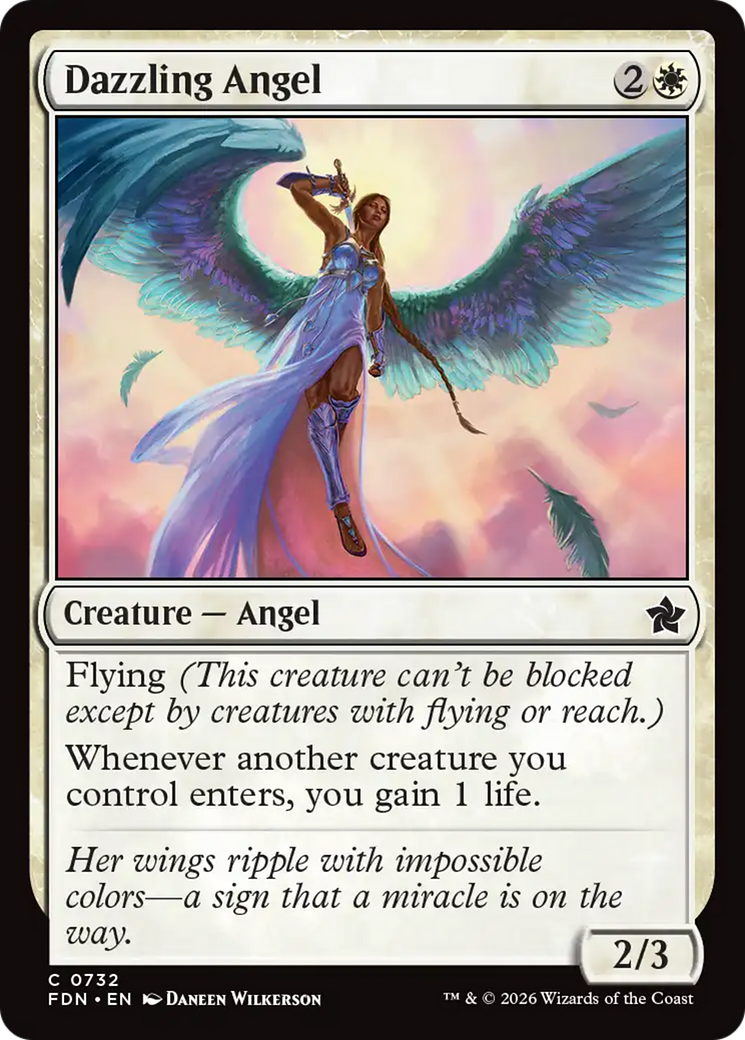 Dazzling Angel (0732) [Foundations] | Card Citadel