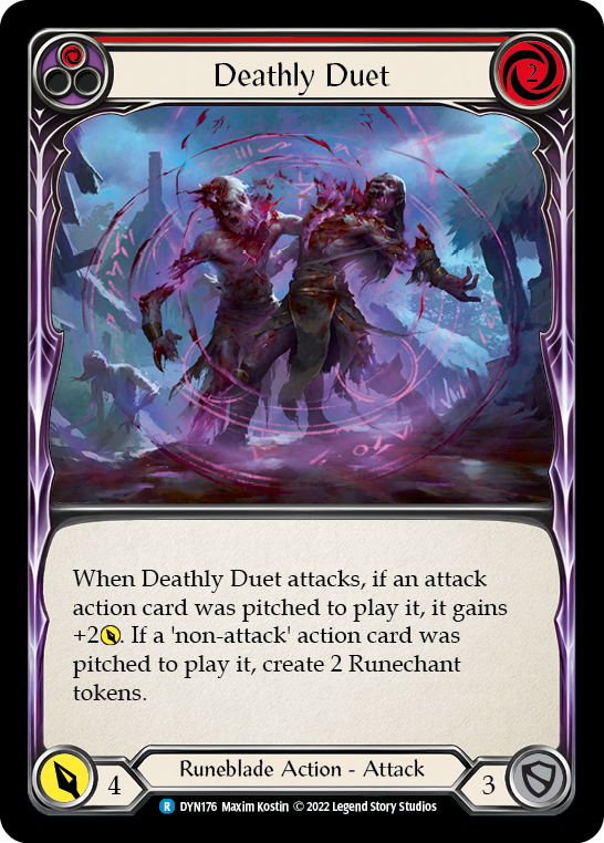 Deathly Duet (Red) [DYN176] (Dynasty)  Rainbow Foil | Card Citadel