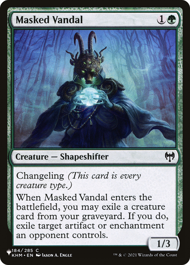 Masked Vandal [The List] | Card Citadel