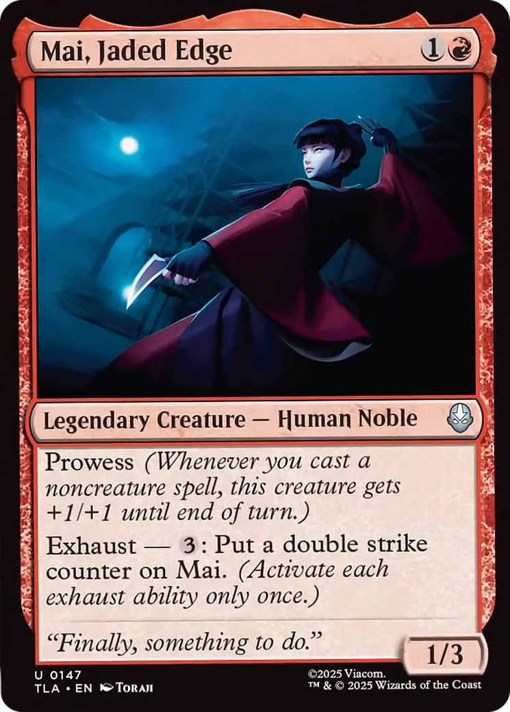 Mai, Jaded Edge [Avatar: The Last Airbender] | Card Citadel