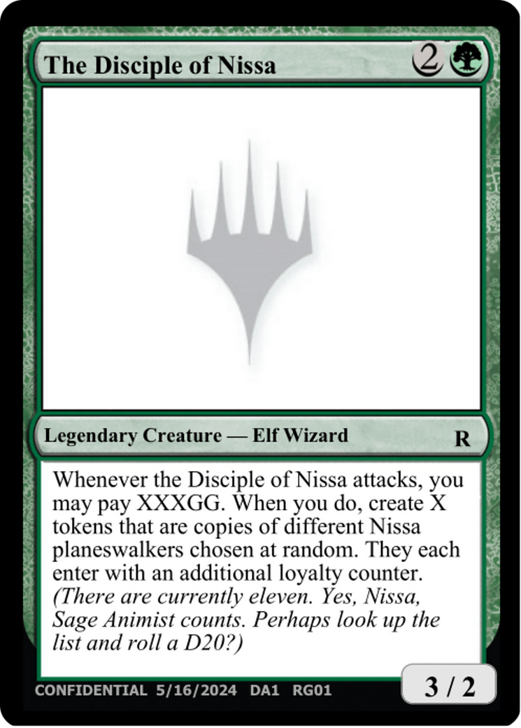 The Disciple of Nissa [Unknown Event] | Card Citadel