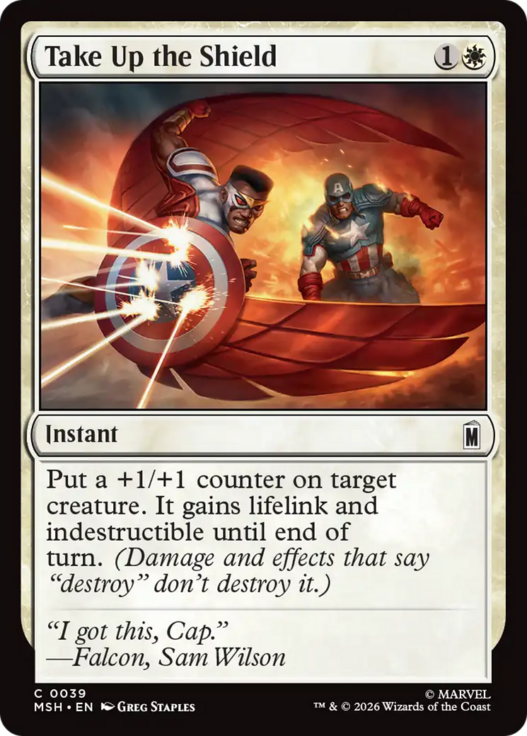 Take Up the Shield [Marvel Super Heroes] | Card Citadel
