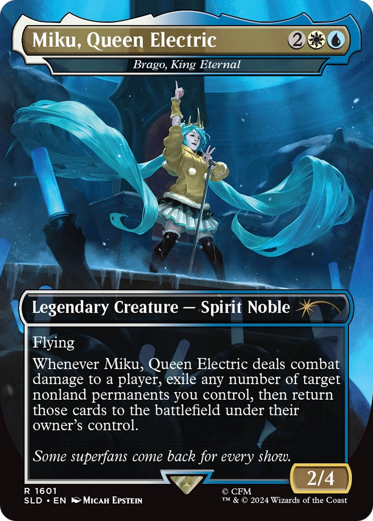 Miku, Queen Electric - Brago, King Eternal (Rainbow Foil) [Secret Lair Drop Series] | Card Citadel